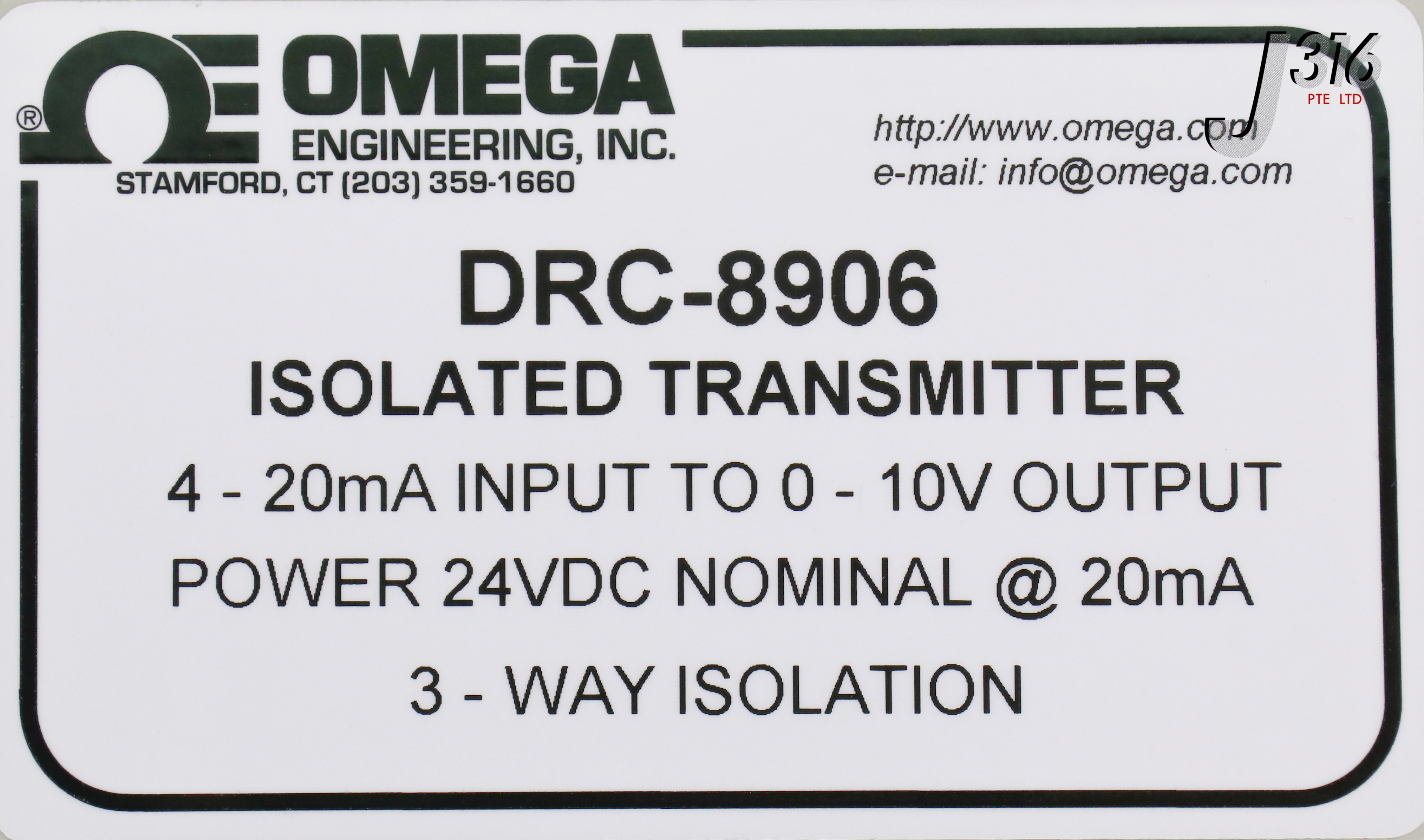 その他 B 24189 OMEGA DIN RAIL TEMP, VOLTAGE/CURRENT SIGNAL CONDITIONERS